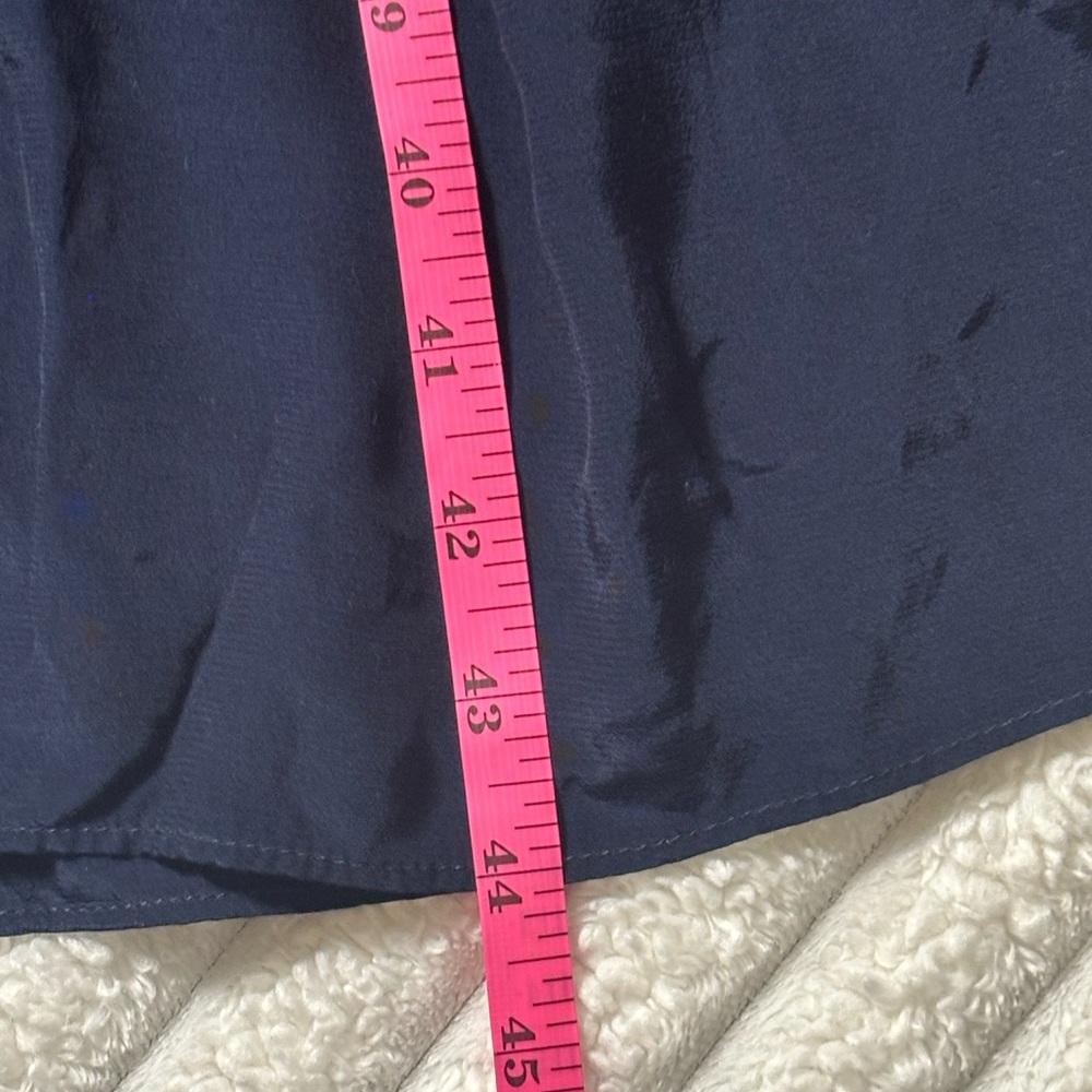 Talbots Elegant Navy and Cream Long Sleeve Dress NWOT - Picture 8 of 13